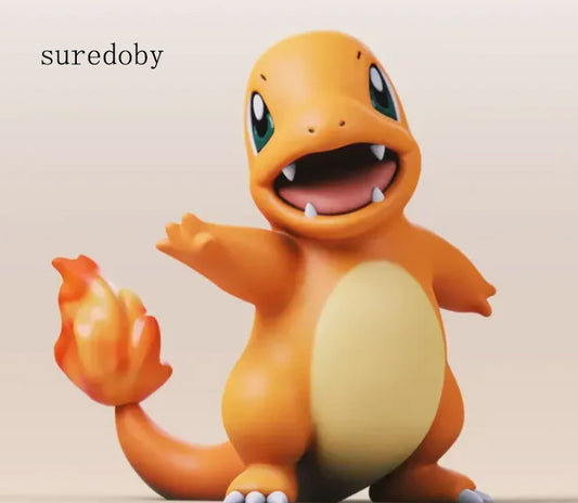 Charmander (Pokemon) Figurine, Charmander Miniature, Gift